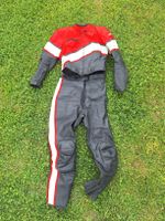 Lederkombi Motorrad Grösse 40 schwarz/rot