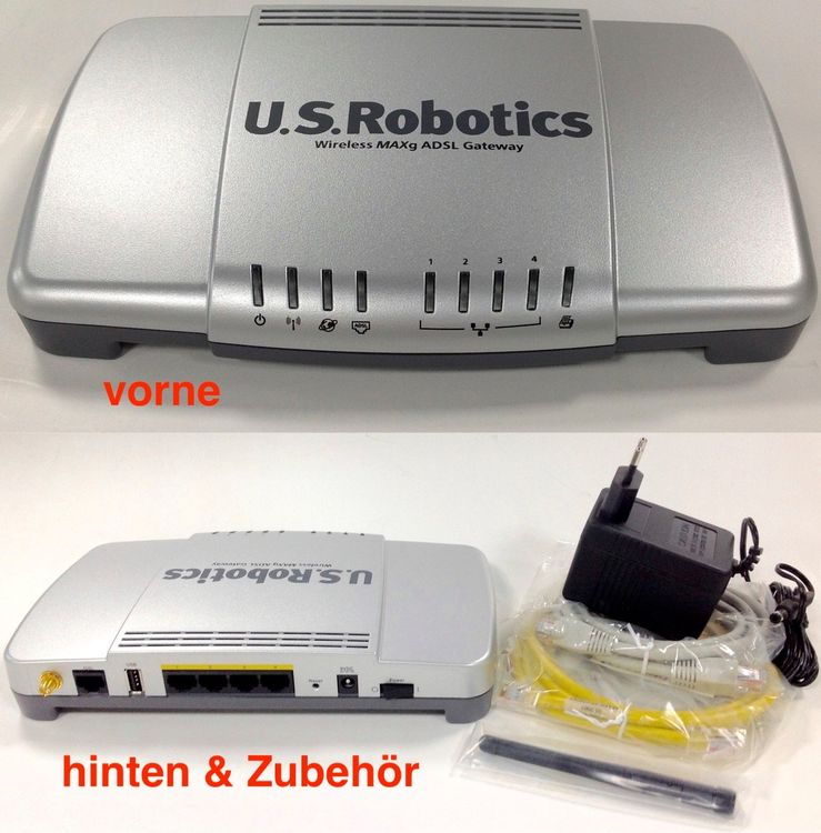 U.S.Robotics 9108A Wireless ADSL2 Modem Router ISDN Prints. (Neu und ...
