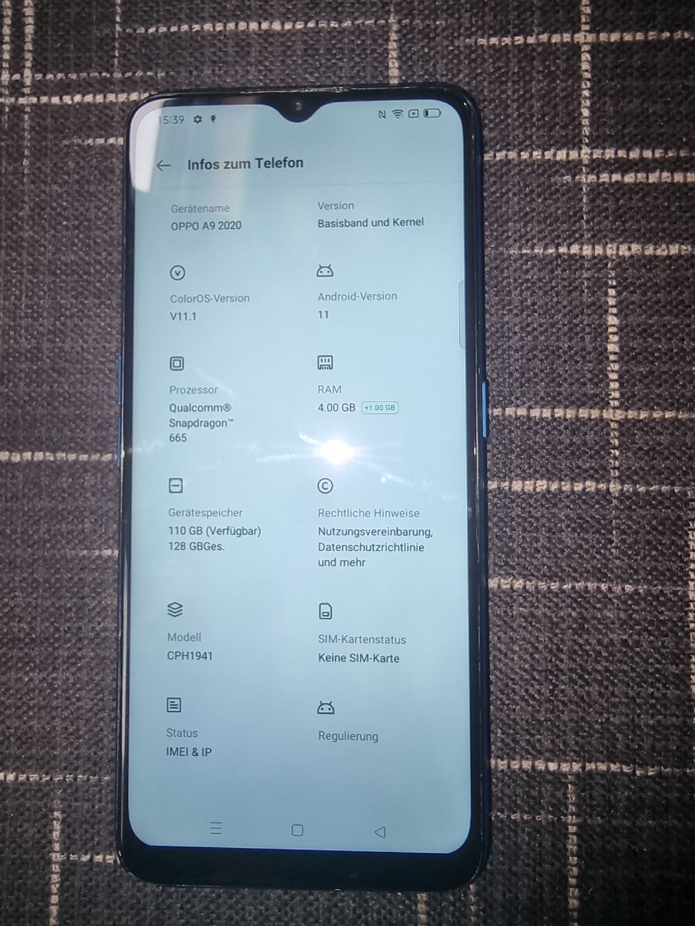 Oppo Handys / Smartphones: Oppo A9 2020 – Gebraucht aus Schüpbach von  5