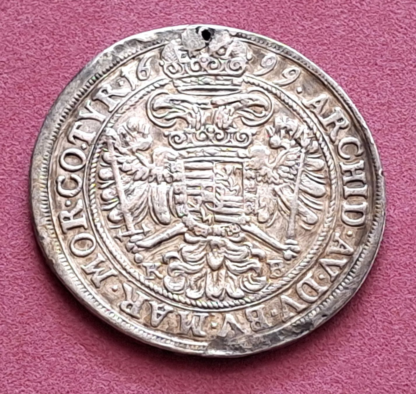Tutti le monete: UNGARN - 1/2 TALER 1699 KB – Usato da Boniswil venduto da dpd4coins 1