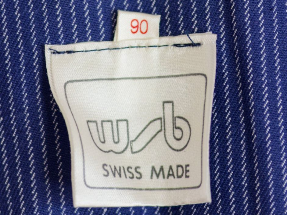 SBB/CFF/FFS Uniformi: Veste de mécanicien SBB CFF FFS rayée bleue – Nuovo (secondo la descrizione) da Grolley venduto da Nousty 2