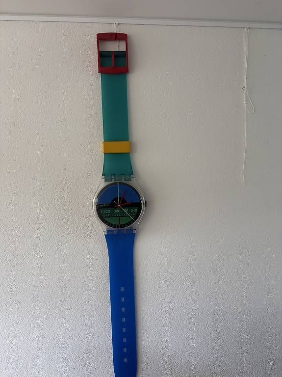 Orologi: Swatch Maxi Wanduhr Nautilus   – Usato da Buchrain venduto da beni0803