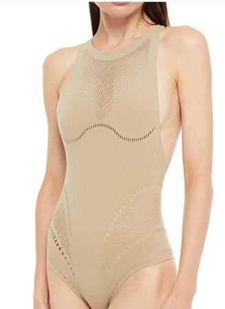 New Stella McCartney perforated one-piece swimsuit - M/L