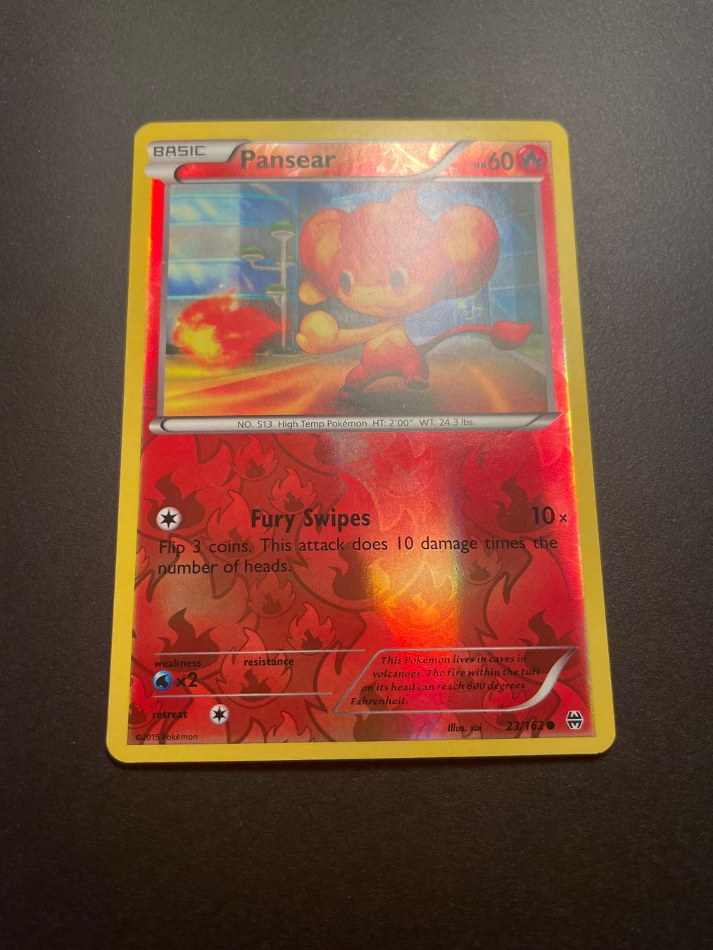 Pokémon Carte collezionabili: Pansear 23/162 XY BREAKthrough – Usato da Zürich venduto da pokemon_cards