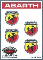 Abarth Aufkleber Sticker 4teilig Wappe (Art. 21502)