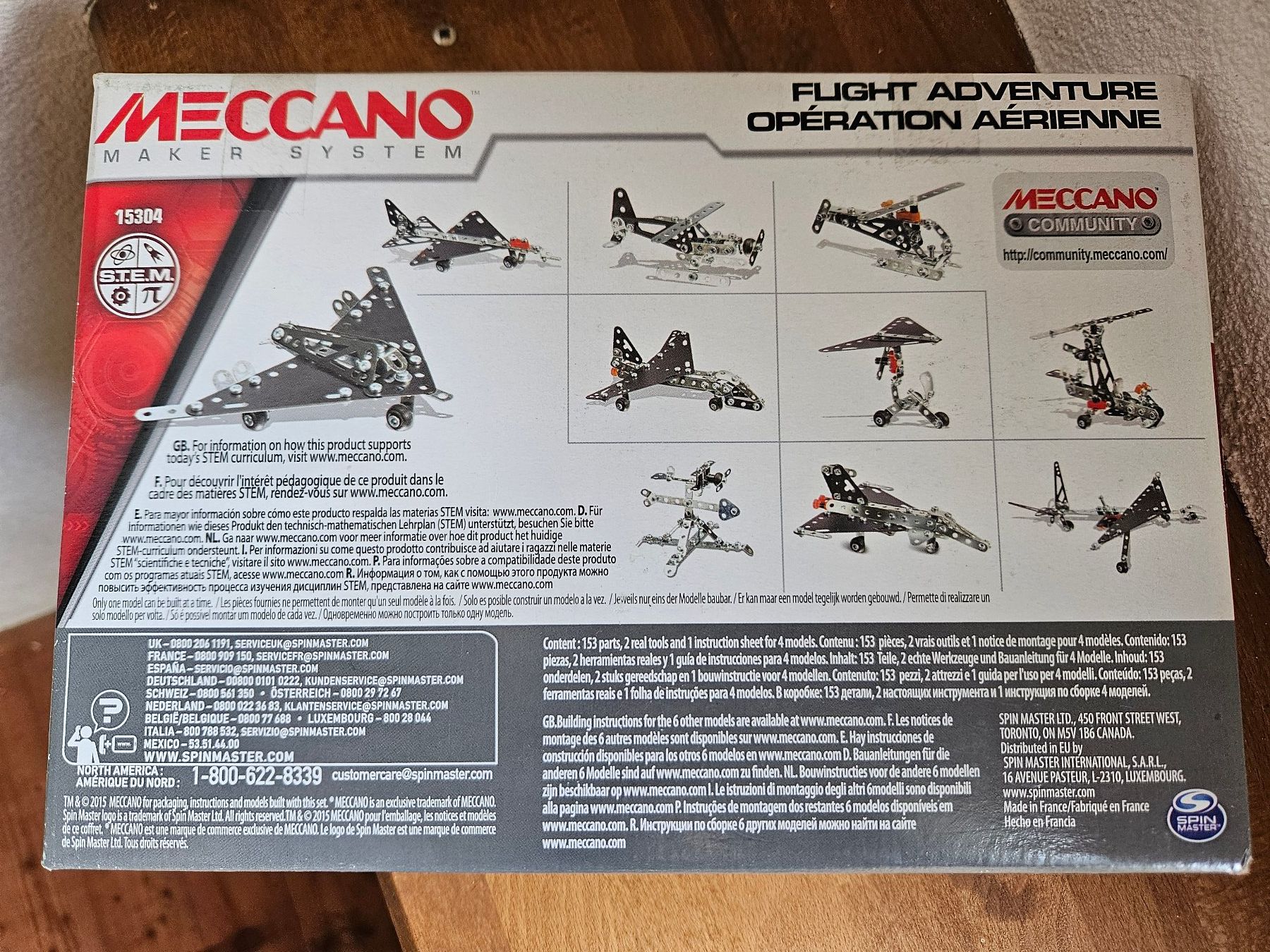 Meccano Kit di costruzioni: Meccano, flight adventure, 10 Modelle, 153 Teile – Usato da Gattikon venduto da balumogli 1