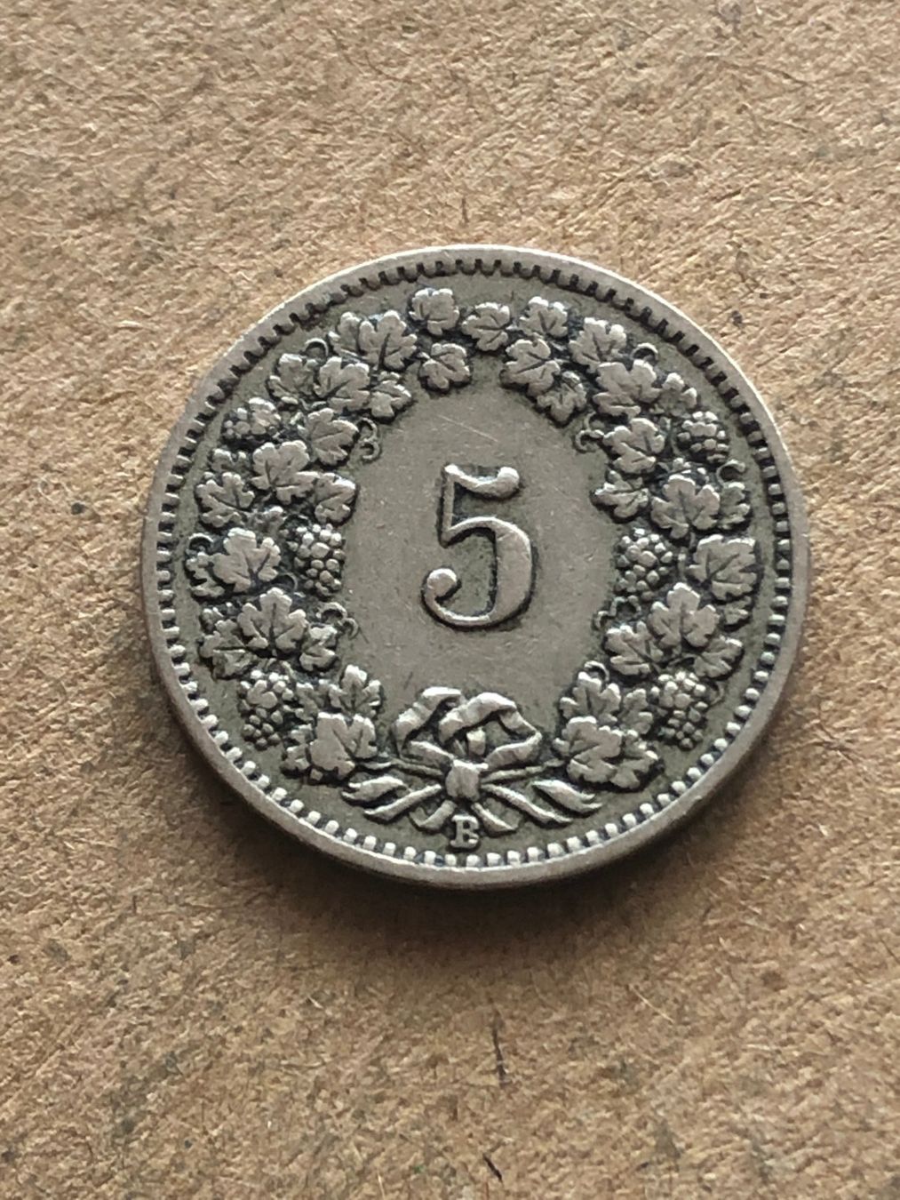 Alle Münzen: 5 Rp. 1910 – Gebraucht aus Schötz von Odpa 1
