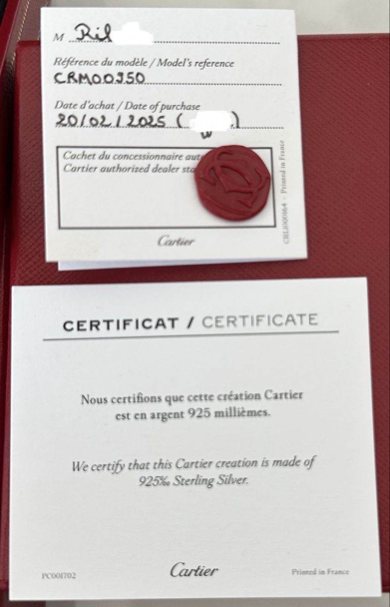 Cartier Gemelli: BOUTONS DE MANCHETTE DE CHEZ CARTIER – Nuovo e nell'imballaggio originale da Lausanne venduto da Ggato 3