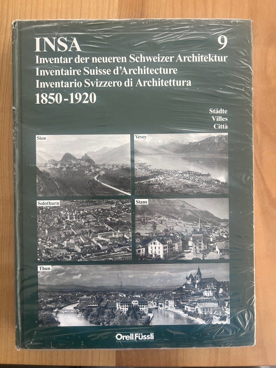 Libri: INSA Band 9: Sion, Vevey, Solothurn, Stans, Thun – Nuovo e nell'imballaggio originale da Seengen venduto da Velosattel