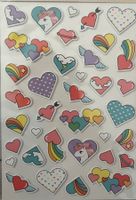 Sticker / Kleberli  Herzen & Einhorn