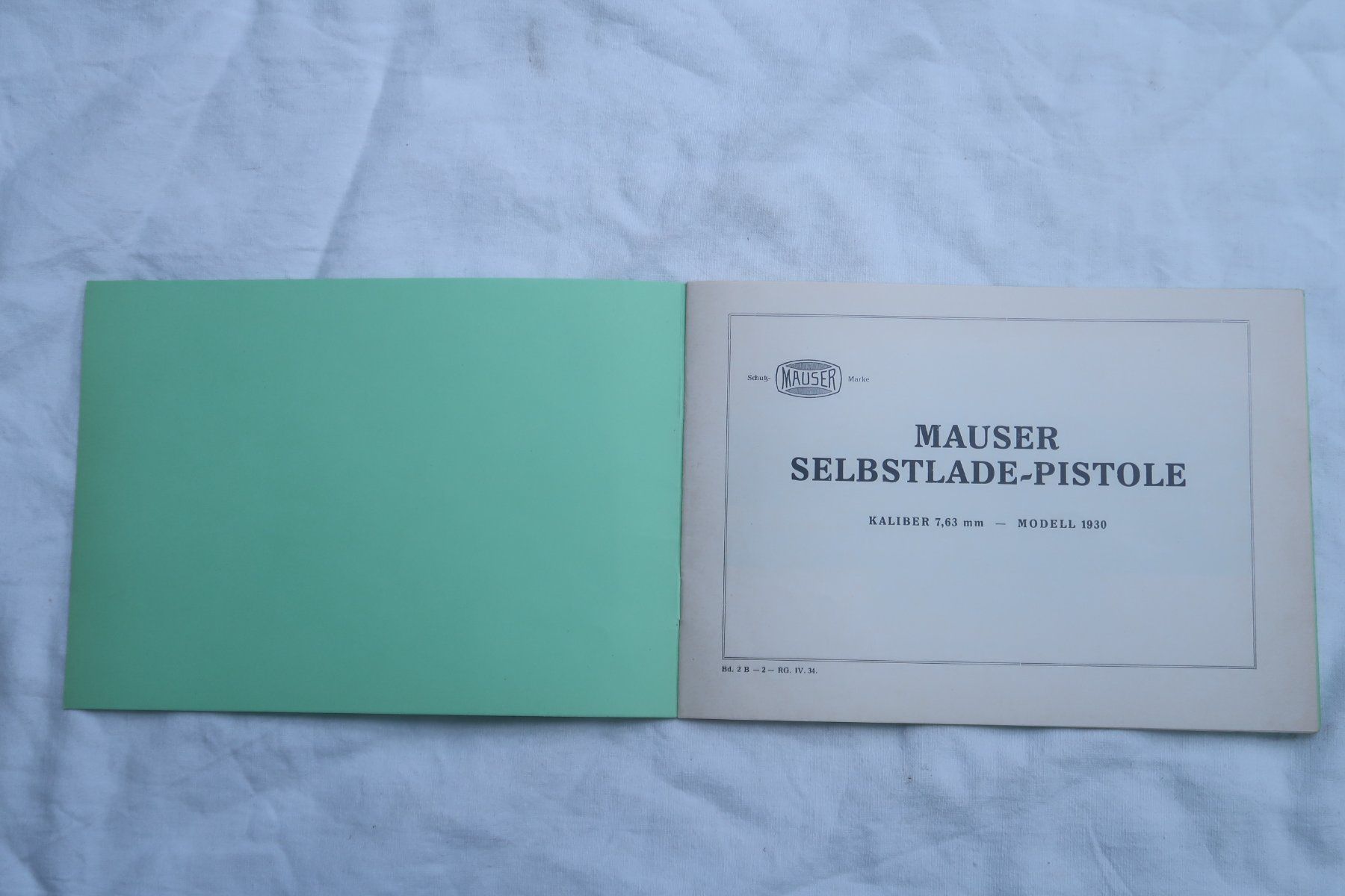 Dokumente: Original! Bedienungsanleitung Mauser C96 – Gebraucht aus Muttenz von Laeckerlihamschter 1