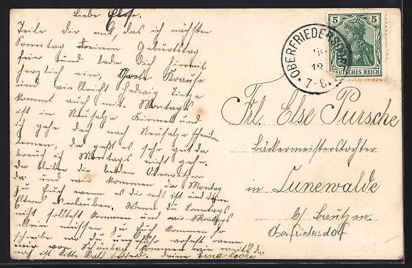 Cartoline postali: Foto-AK Oberfriedersdorf, Zeppelin über – Usato da Berlin venduto da bartko-reher 1