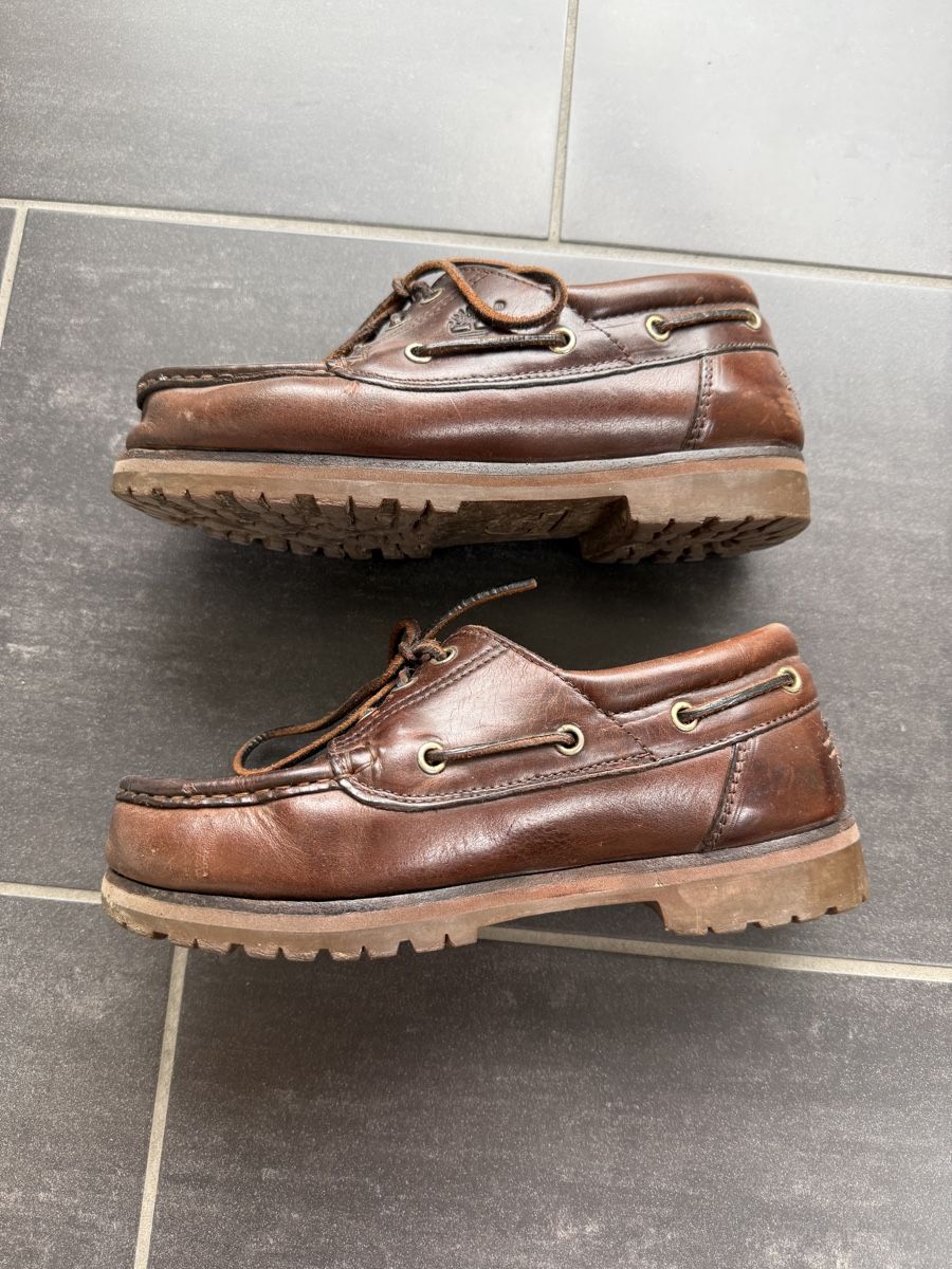 Damenschuhe: Timberland Bootsschuhe Leder braun – Gebraucht aus Russikon von manureloop 4