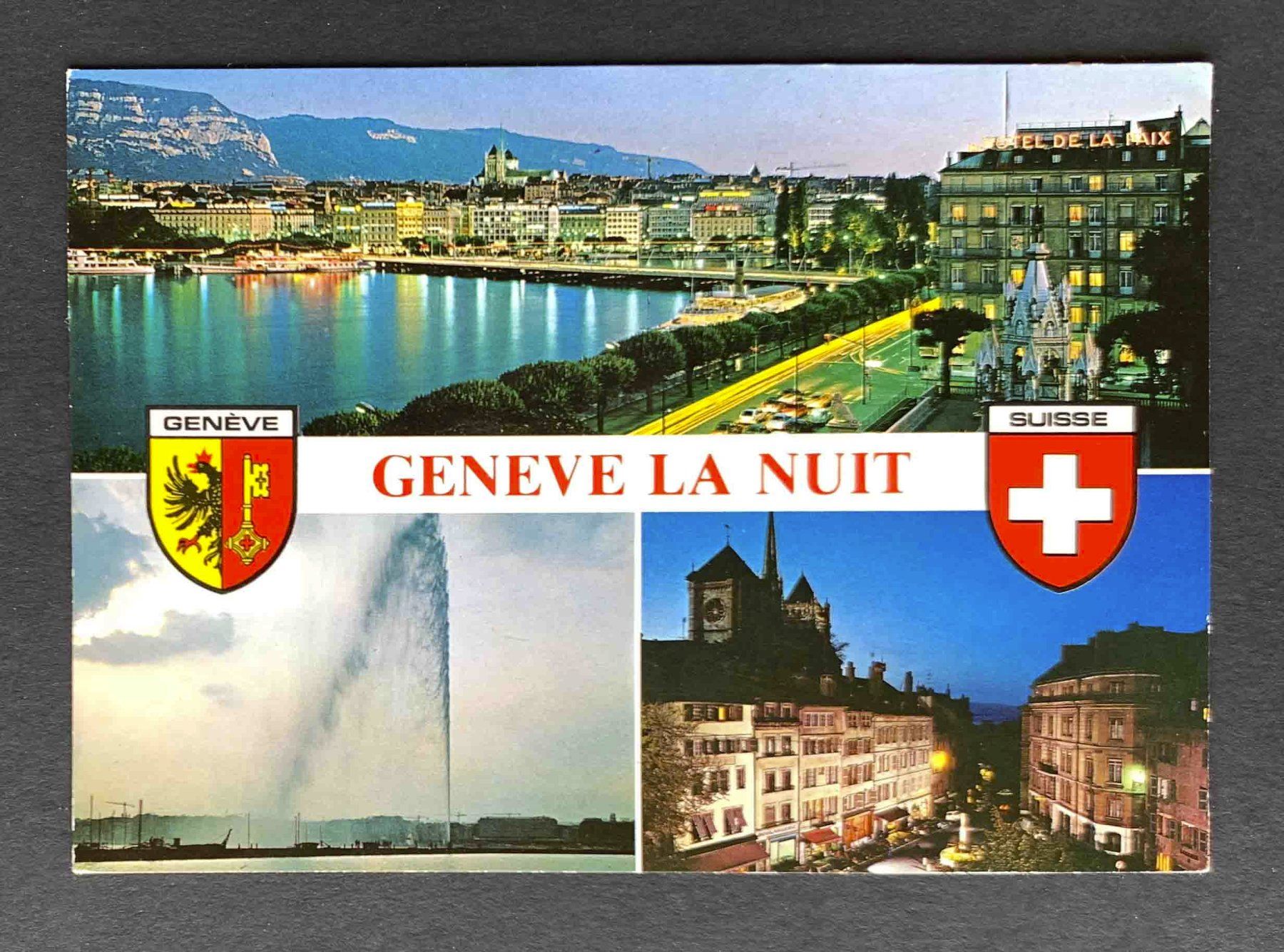 Cartoline postali: AK Geneve La Nuit – Usato da Goldau venduto da artelier1