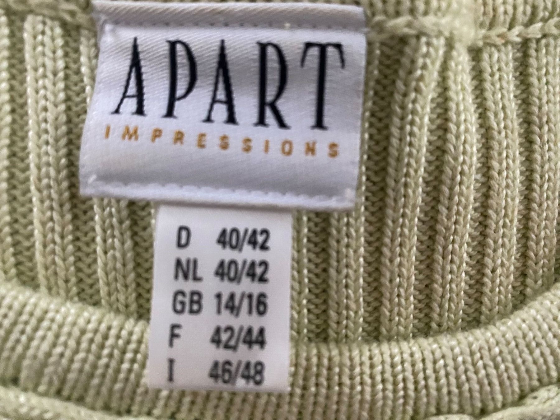 Maglioni & Felpe: Spezieller seltener APART Damenstrickpullover,hellgrün,40/42 – Nuovo (secondo la descrizione) da Winkel venduto da ferrari2022 8