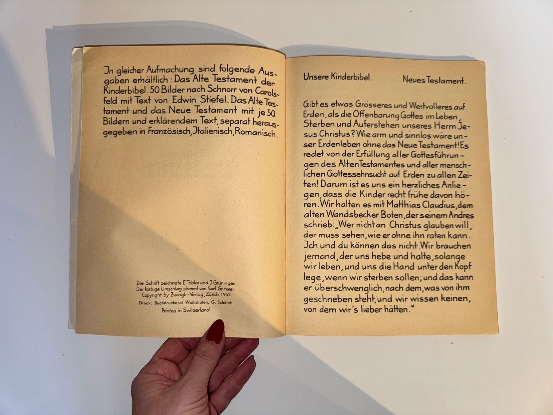 Livres: Buch: Kinderbibel, Neues Testament – D'occasion à Grosswangen par Second_hand_paradise 1