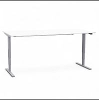 Steh-Sitz-Pult weiss, höhenverstellbar, top Zustand