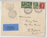 Luftpostbrief 1929 Basel für Les Diablerets