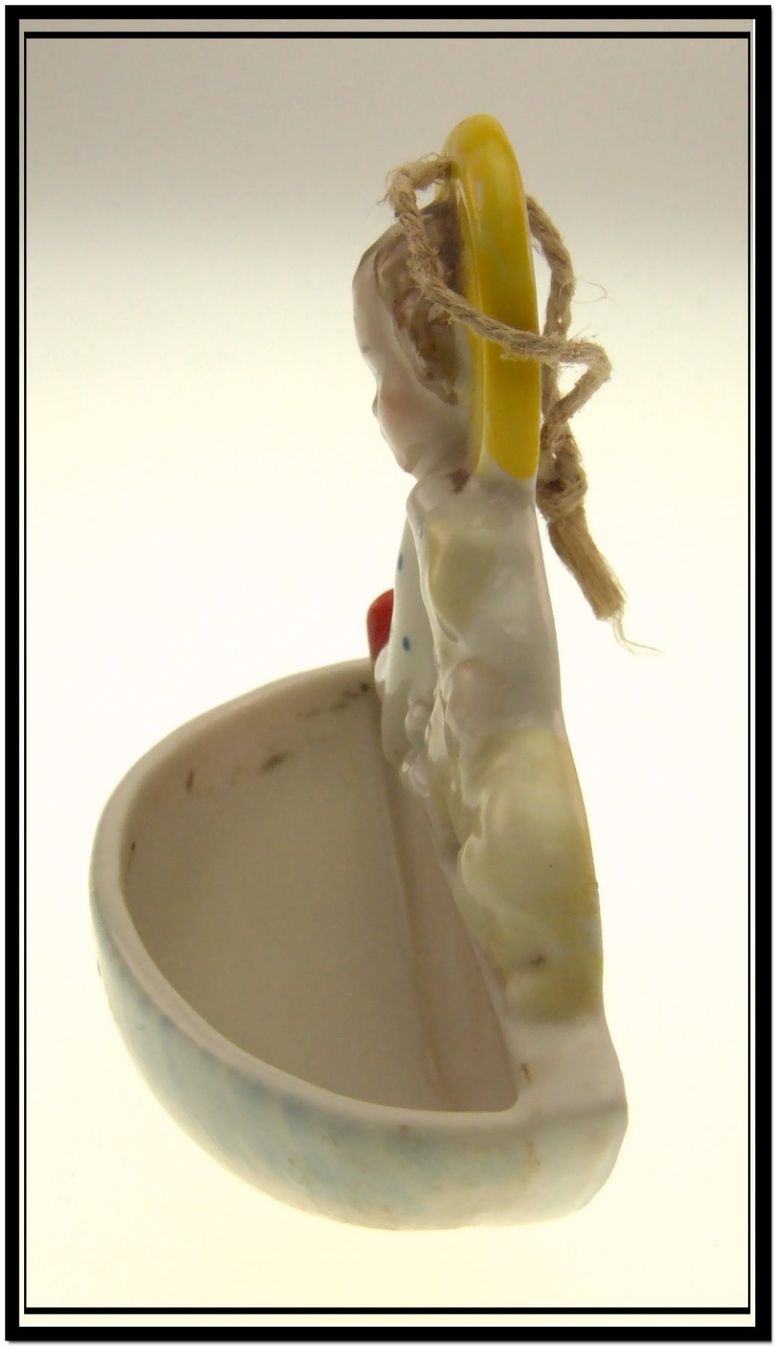 Statuette: Weihwasserbehälter um 1900 Mädchen mit Lamm / Germany – Nuovo e nell'imballaggio originale da Langenthal venduto da Sherkaan 3