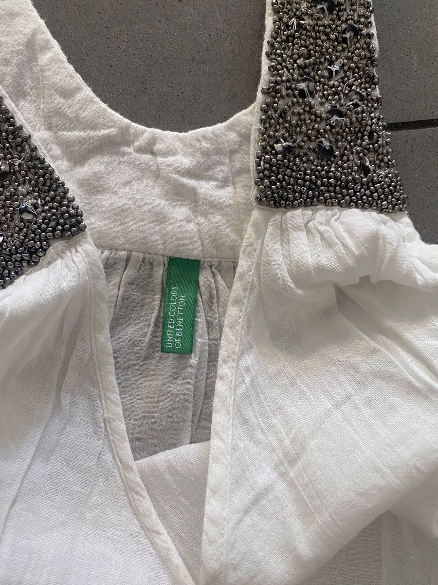 Benetton Top: Top vintage Benetton S weiss – Nuovo (secondo la descrizione) da Rütihof venduto da ALAFC 2