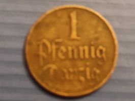 1 pfennigs ville de Dantzig 1923