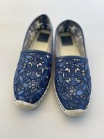 Tory Burch Espadrilles, Gr. 39.5, Dunkelblau, neuwertig
