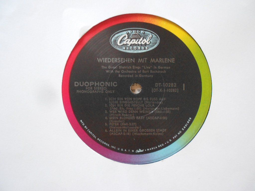 Dischi in vinile: MARLENE DIETRICH  -  WIEDERSEHEN MIT MARLENE – Usato da Bex venduto da Giorgiob 3
