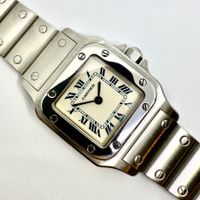 CARTIER SANTOS GALBEE QUARTZ REF. 1565 LUXUS DAMENUHR