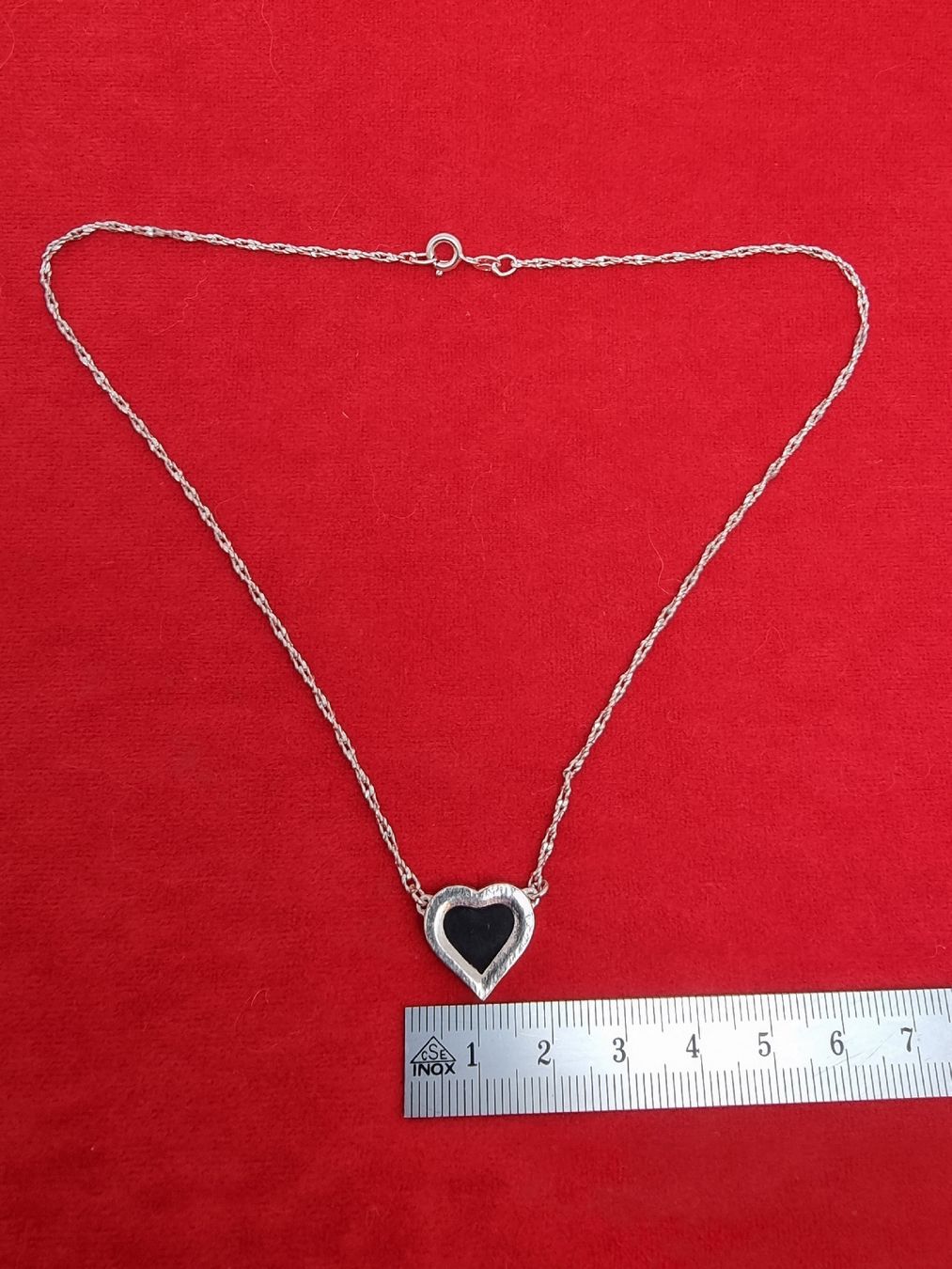 Catenine: Silberkette mit Herz Vintage – Usato da Helgisried venduto da zuegli.24 1