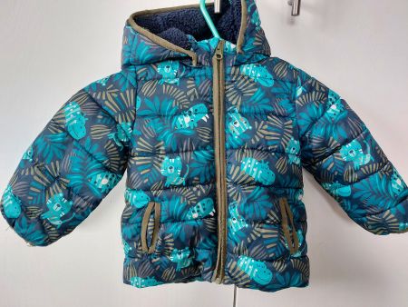 Winterjacke Kinder Gr. 80, Nilpferd Motiv, Du Pareil au Même