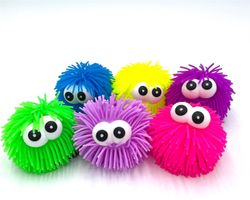 2 Pufferball mit Augen Quetschball