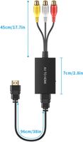 RCA auf HDMI Konverter für PS2 Xbox SNES Wii N64 VHS DVD VCR