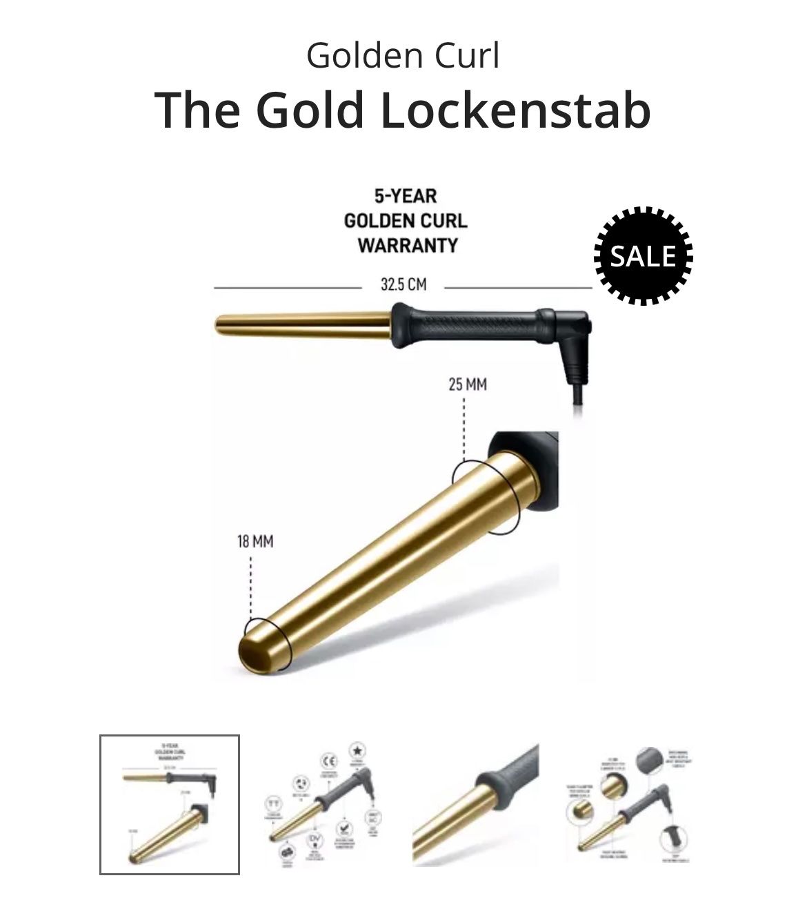 Piastre & Arricciacapelli: The Gold Lockenstab – Nuovo (secondo la descrizione) da Dübendorf venduto da fadrinli 2