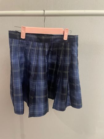 ROMWE Rock kariert blau Gr. M (US6) - ideal für den Frühling