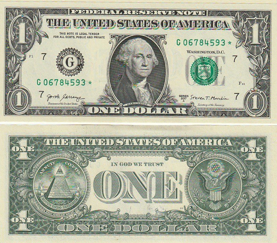 Banconote: 1 Dollar  2017 STAR Replacement unz bankfirsch – Usato da Gelterkinden venduto da Cakir