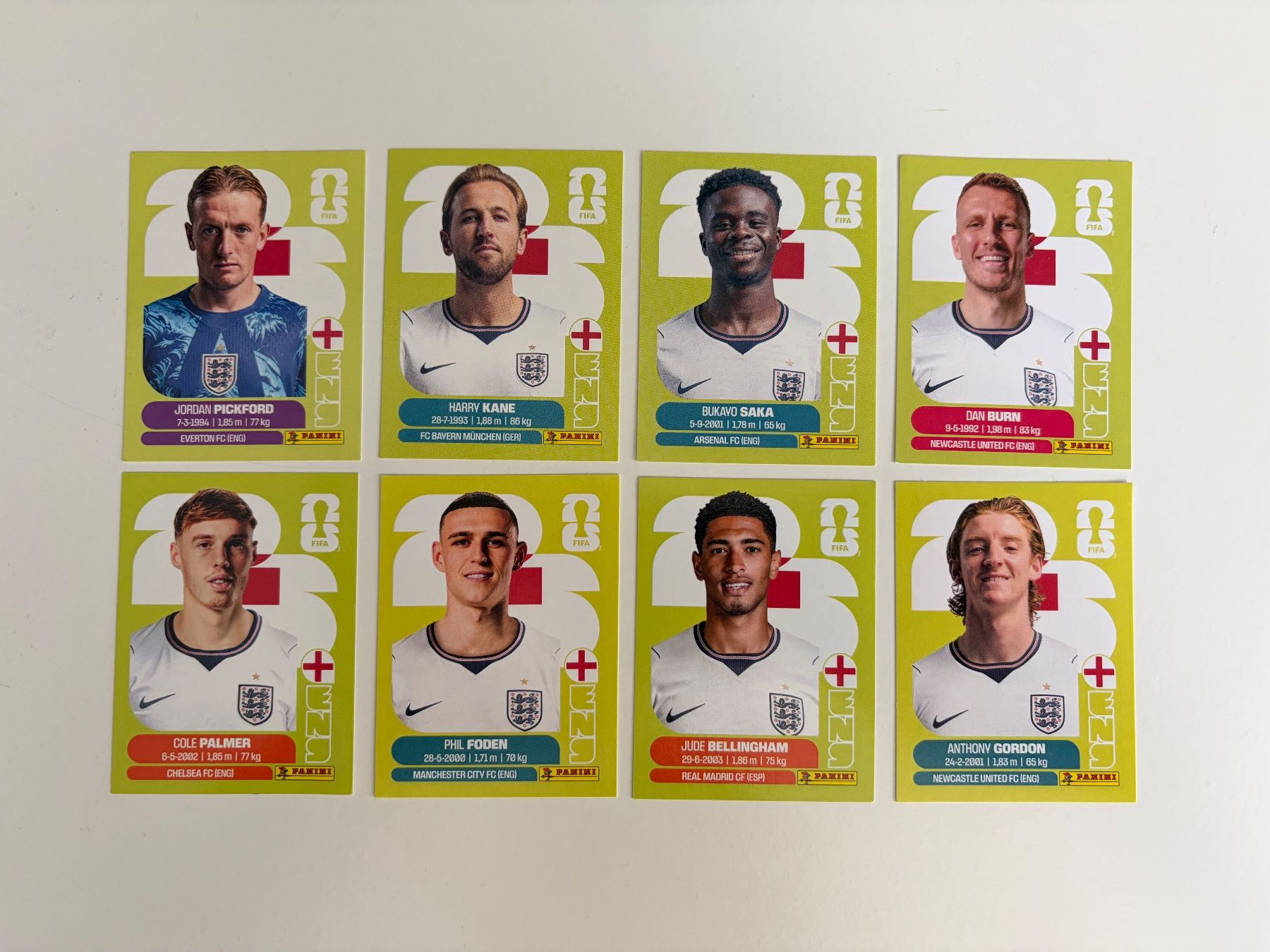 Panini Carte collezionabili: Panini WM 2026 - England 8 Sticker Bundle ENG – Nuovo e nell'imballaggio originale da Horw venduto da Nele79