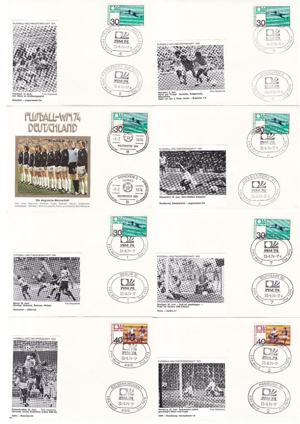 Tous les timbres: 54 Stk. FDCs, Sonderbriefe "Fussball WM" – D'occasion à Münchwilen AG par Nesar 1