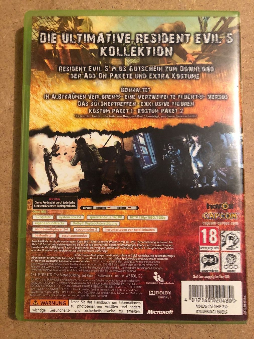 Spiele: Resident Evil 5 Gold Edition Xbox 360 – Gebraucht aus Kestenholz von Mad18 1