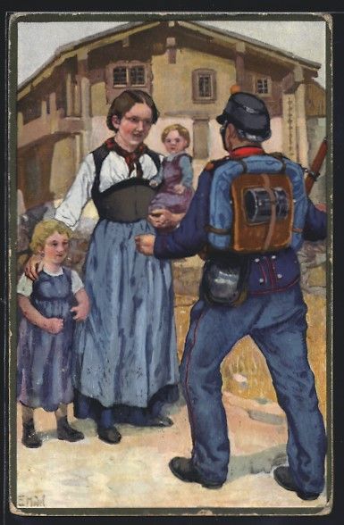 Photos, Lettres & Cartes p.: sign. E. Hodel: De Friede Deheime, de Fr – D'occasion à Berlin par bartko-reher
