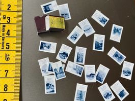 Kartenspiel (Jeu des Vues Suisses) in Schuber f/Puppenstuben