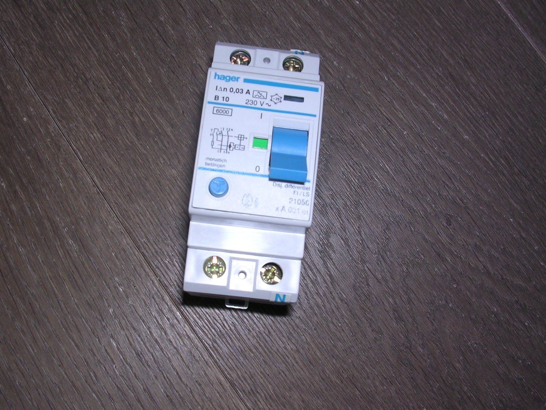 Hager Schalter: Leitungsschutzschalter Hager  XA 031 C1 – Neu und originalverpackt aus Trun von Romi066