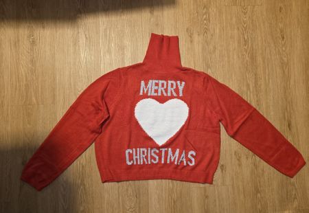 Weihnachts-Pullover, rot, Ugly Christmas, Grösse S