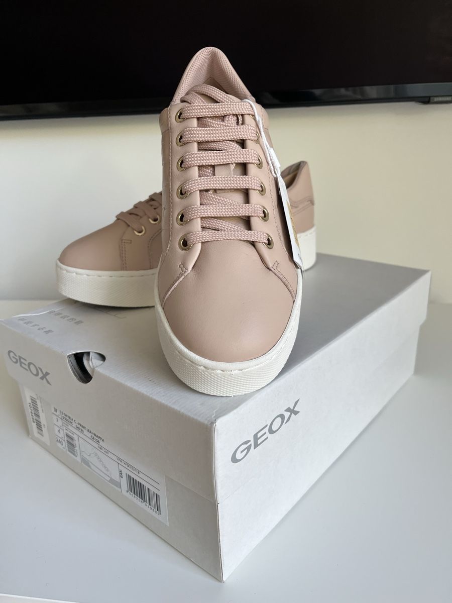 Geox Damenschuhe: Schuhe Sneakers GEOX Gr.37 Leder – Neu und originalverpackt aus Stäfa von Exclusive0