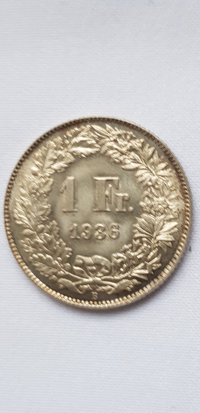 Alle Münzen: 1 Franken 1936 Schweiz – Gebraucht aus Dällikon von Toyfan 3