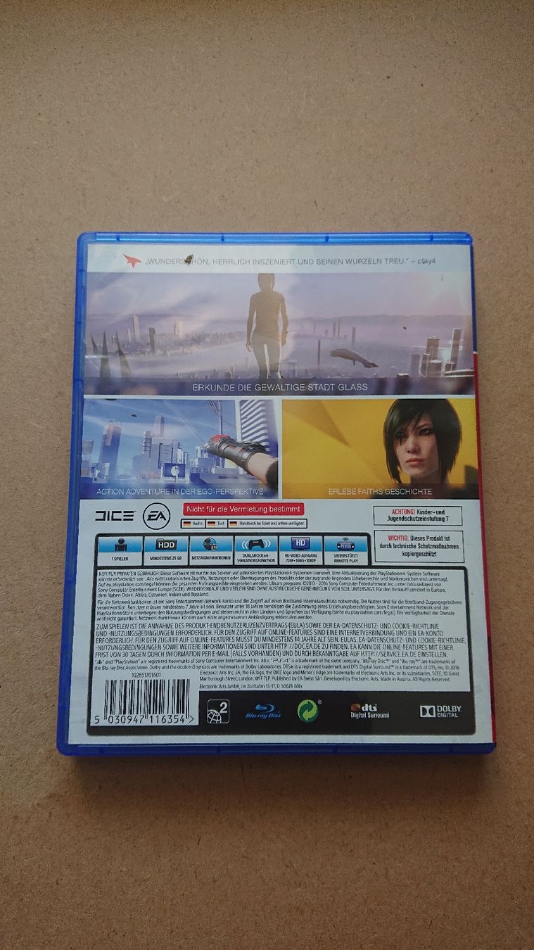 Spiele: Mirror's Edge Catalyst Ps4 – Gebraucht aus Chur von FreakofRarity 1