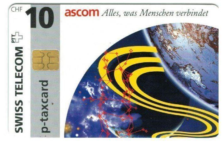 Schede telefoniche: Taxcard Chip-442 Ascom – Usato da Zürich venduto da Tolima194