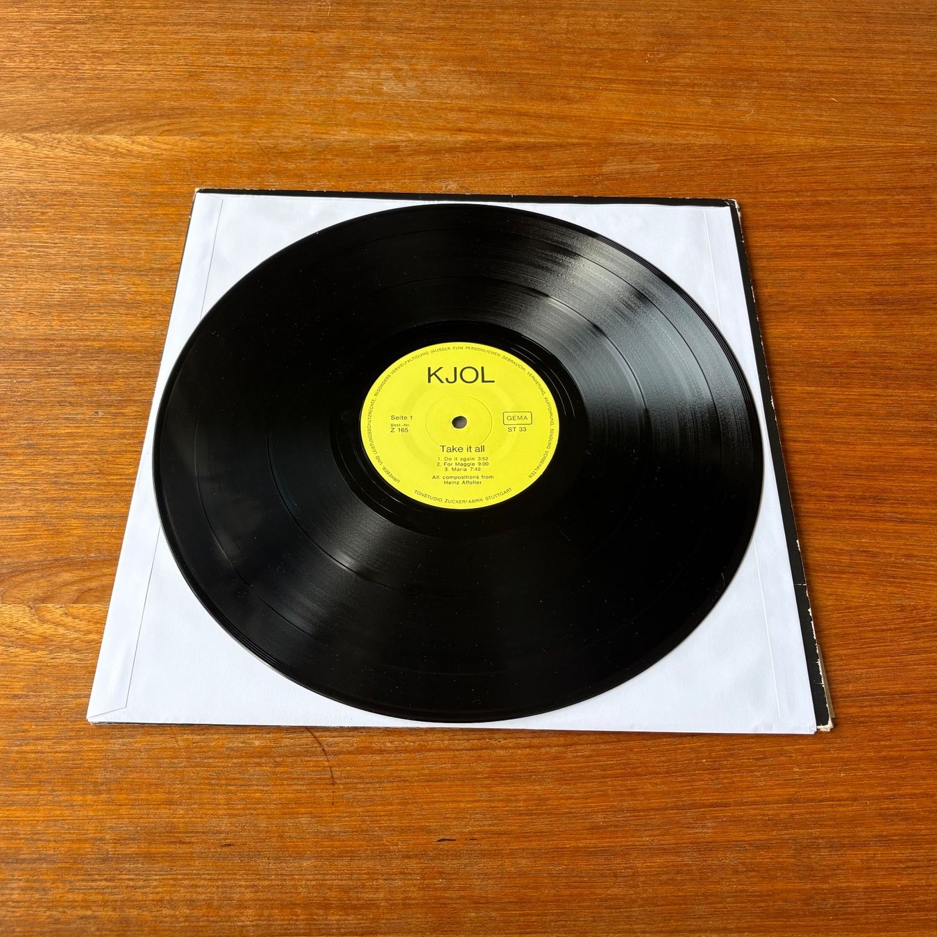 Schallplatten: KJOL - Take It On – Gebraucht aus Zürich von gaal7 2