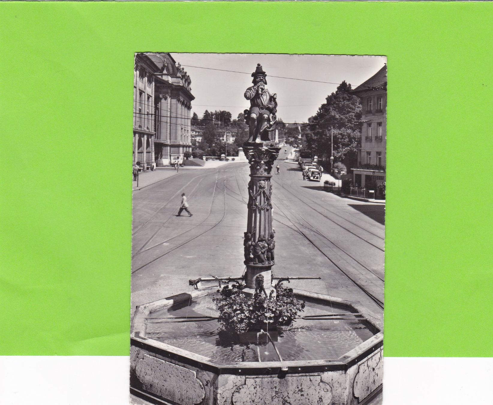 Cartoline postali: Bern-Kindlifresserbrunnen-belebt – Usato da St. Peterzell venduto da neckertal