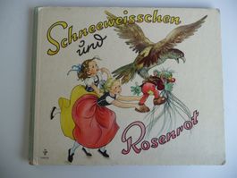 SCHNEEWEISSCHEN UND ROSENROT - ANTIKES KINDERBUCH