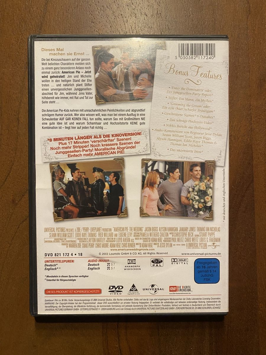 Tous les DVDs: American Pie - Jetzt wird geheiratet - DVD – D'occasion à Thunstetten par Virus_33 2